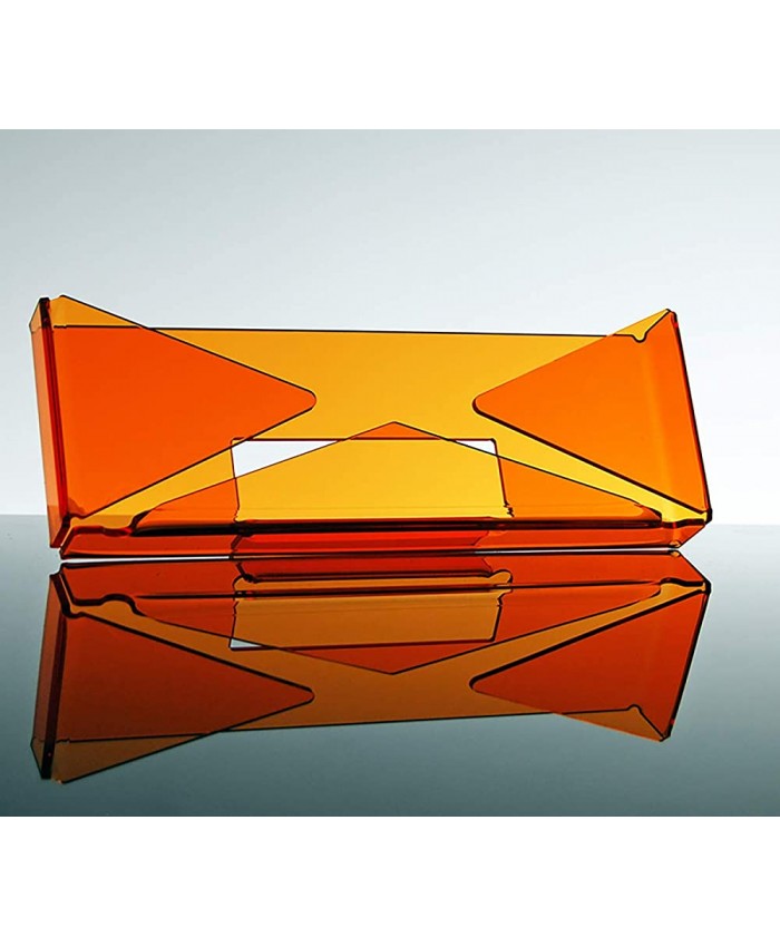 Slato Porte courrier et Porte Lettres de Table Design Moderne en plexiglass Azalea Couleur Orange - B07HM7VBZN