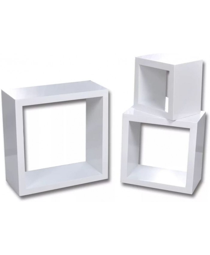 XINGLIEU Lot de 3 étagères Cube Design Simple et Confortable et résistant Étagère Murale Moderne étagère Livres - B07HH6Z3WJ
