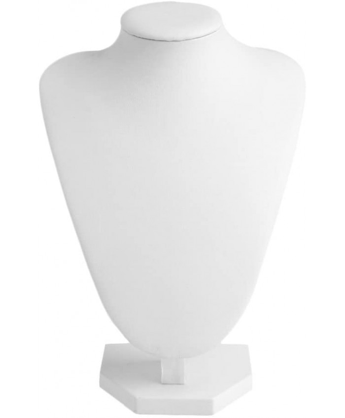 MINGSTORE Faux Cuir Mannequin Bijoux Collier présentoir Cou Buste Stand vitrine - B08MDXP77C