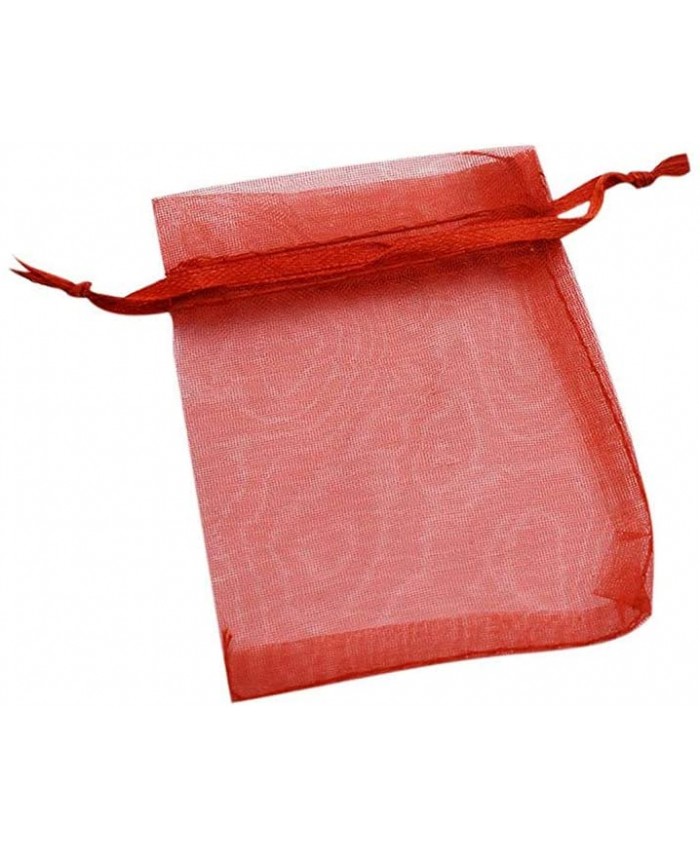 30 Pcs Organza Cadeau Sacs Bijoux Cordon Pochettes Wrap Pochettes De Noce Faveur Sacs De Bonbons Rouge élégant et Populaire Pratique et populaire - B0946MD9QX