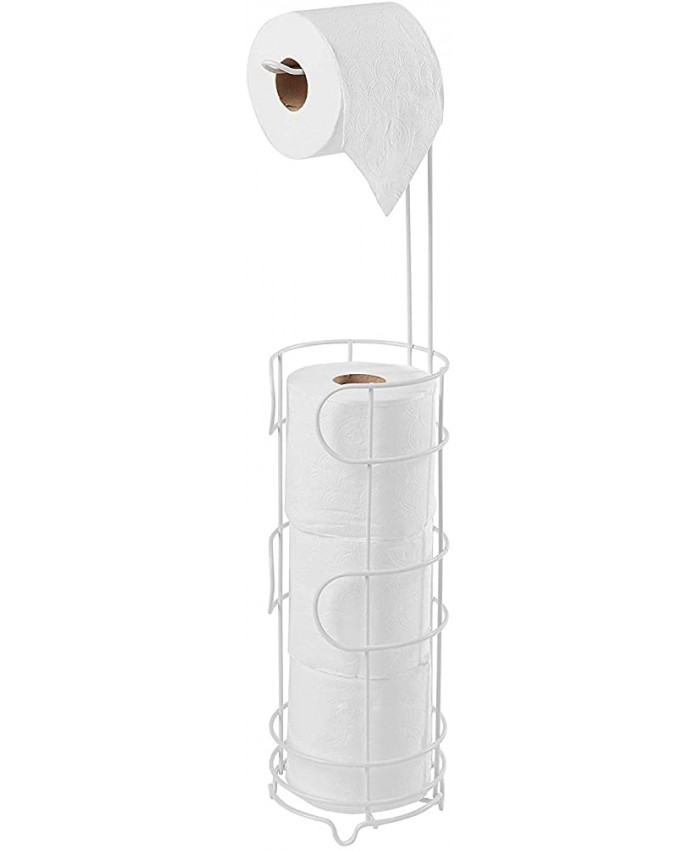 simplywire – Porte-Papier Toilette sur Pied avec Rangement Blanc - B07F8G46YK